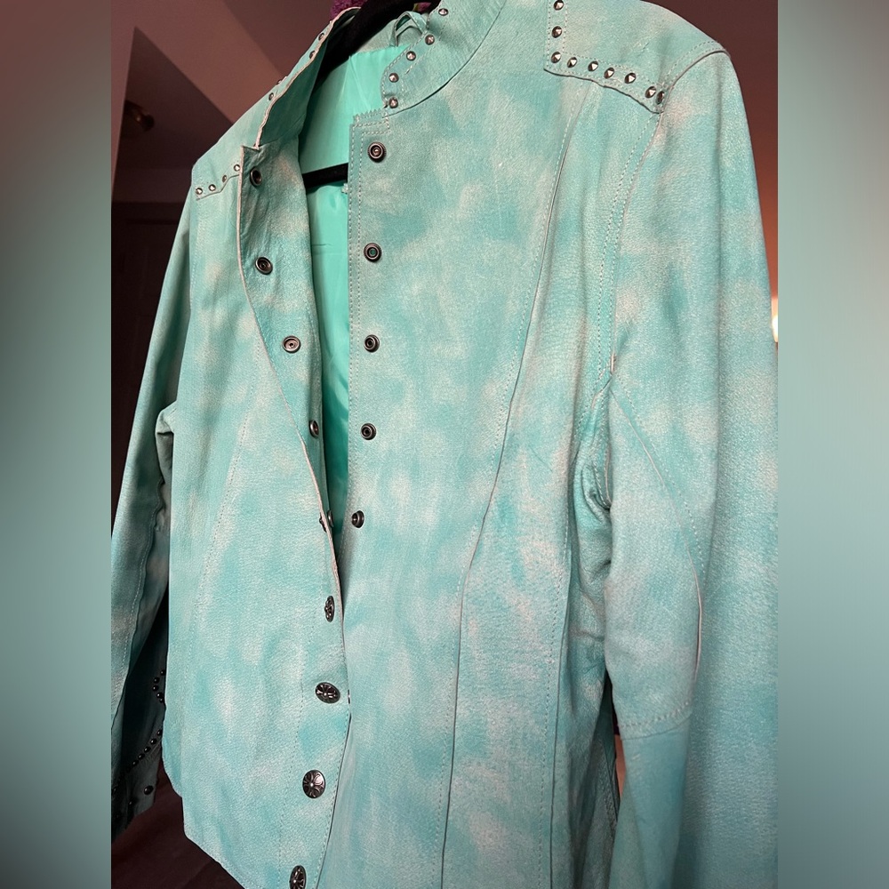 Cripple Creek genuine leather, studded jacket, size XL - Picture 9 of 13